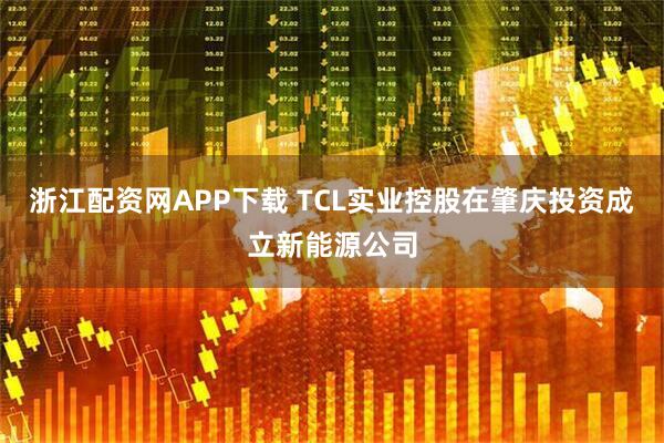 浙江配资网APP下载 TCL实业控股在肇庆投资成立新能源公司